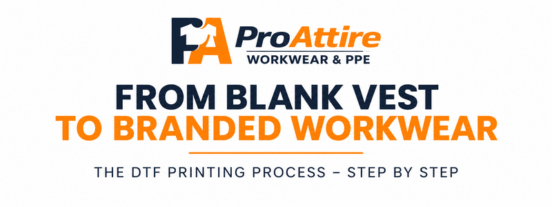 From Blank Hi-Vis Vest to Professional Branded Workwear – Our DTF Printing Process - ProAttire Ltd