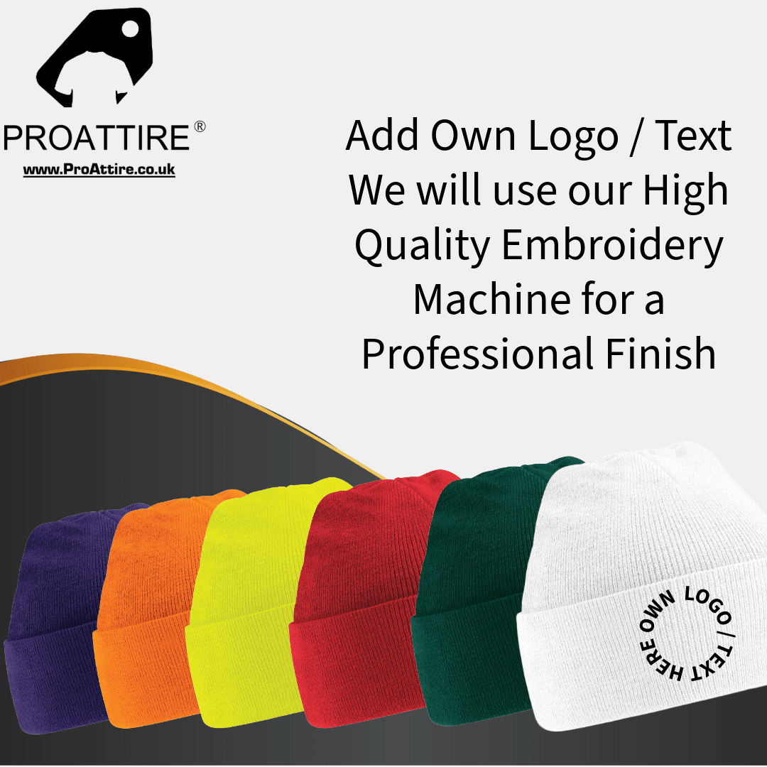 Embroidered Beanie - Beechfield Beanie Hat with Custom Logo