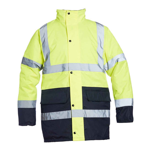 Blackrock Hi - Vis Two - Tone Coat - Yellow/Navy - ProAttire Ltd