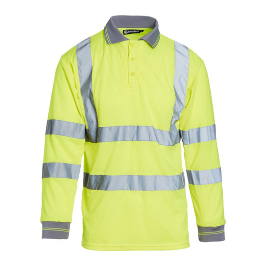 Blackrock High Vis Polo Long Sleeve Yellow