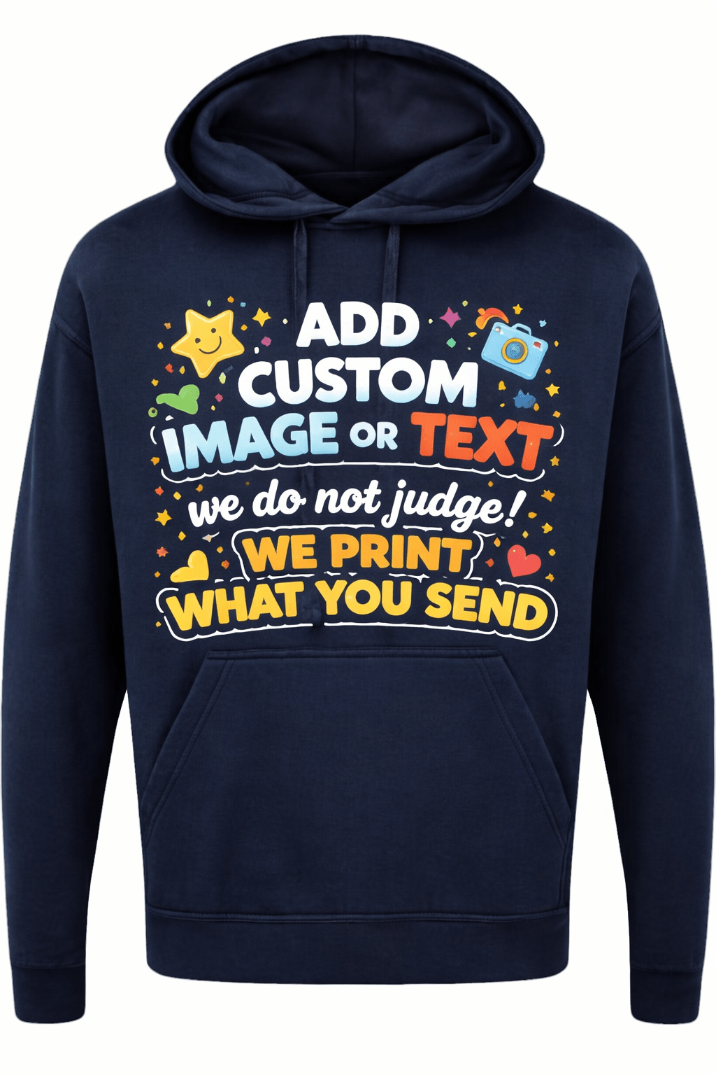 Custom Hoodie Printing | Design Your Own Hooded Sweatshirt | Black Navy White | Personalised Logo Hoodie UK - ProAttire Ltd