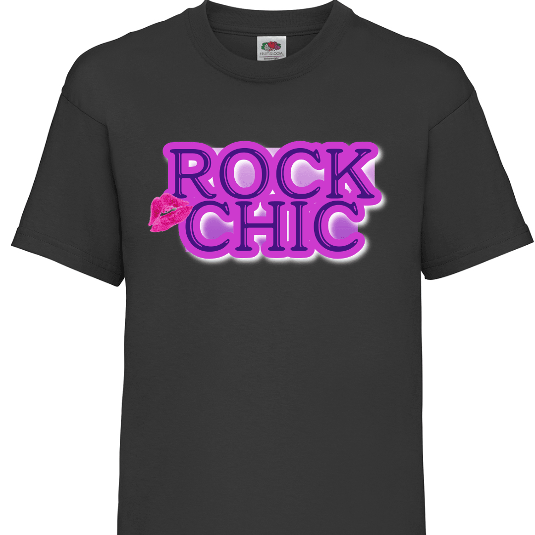 Girls Rock Chic T-Shirt | Trendy Rock Star Tee for Young Fashionistas
