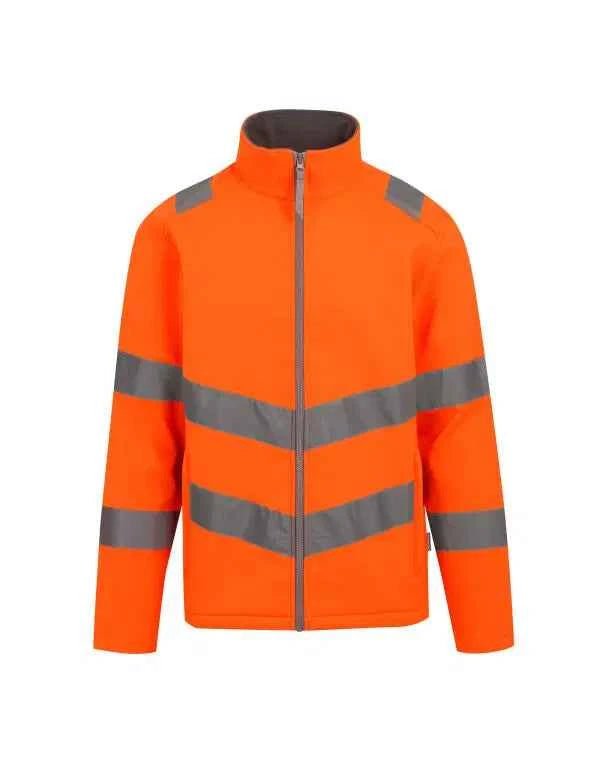 Hi - Vis Pro Contract Ablaze 2 Layer Softshell Jacket (Class 3) - ProAttire Ltd