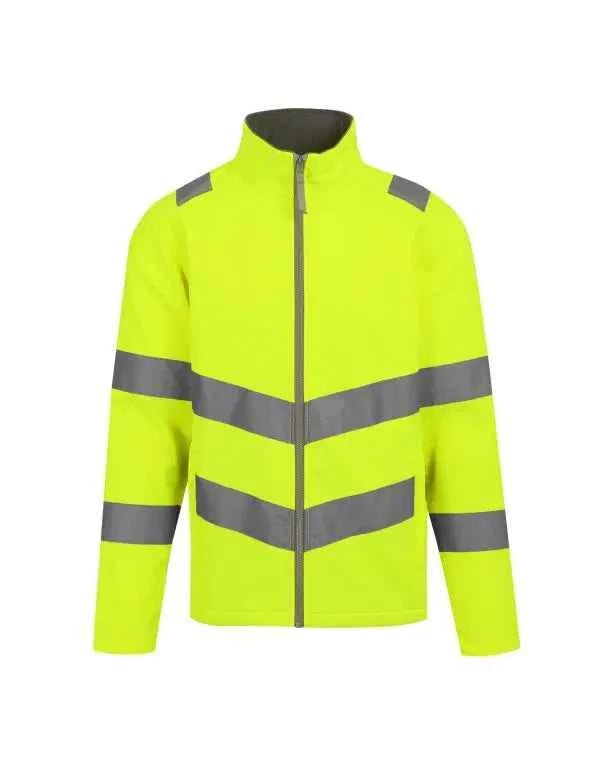 Hi - Vis Pro Contract Ablaze 2 Layer Softshell Jacket (Class 3) - ProAttire Ltd