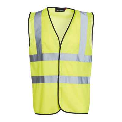 Hi-Vis Sleeveless Vest/Waistcoat - Yellow Yellow
