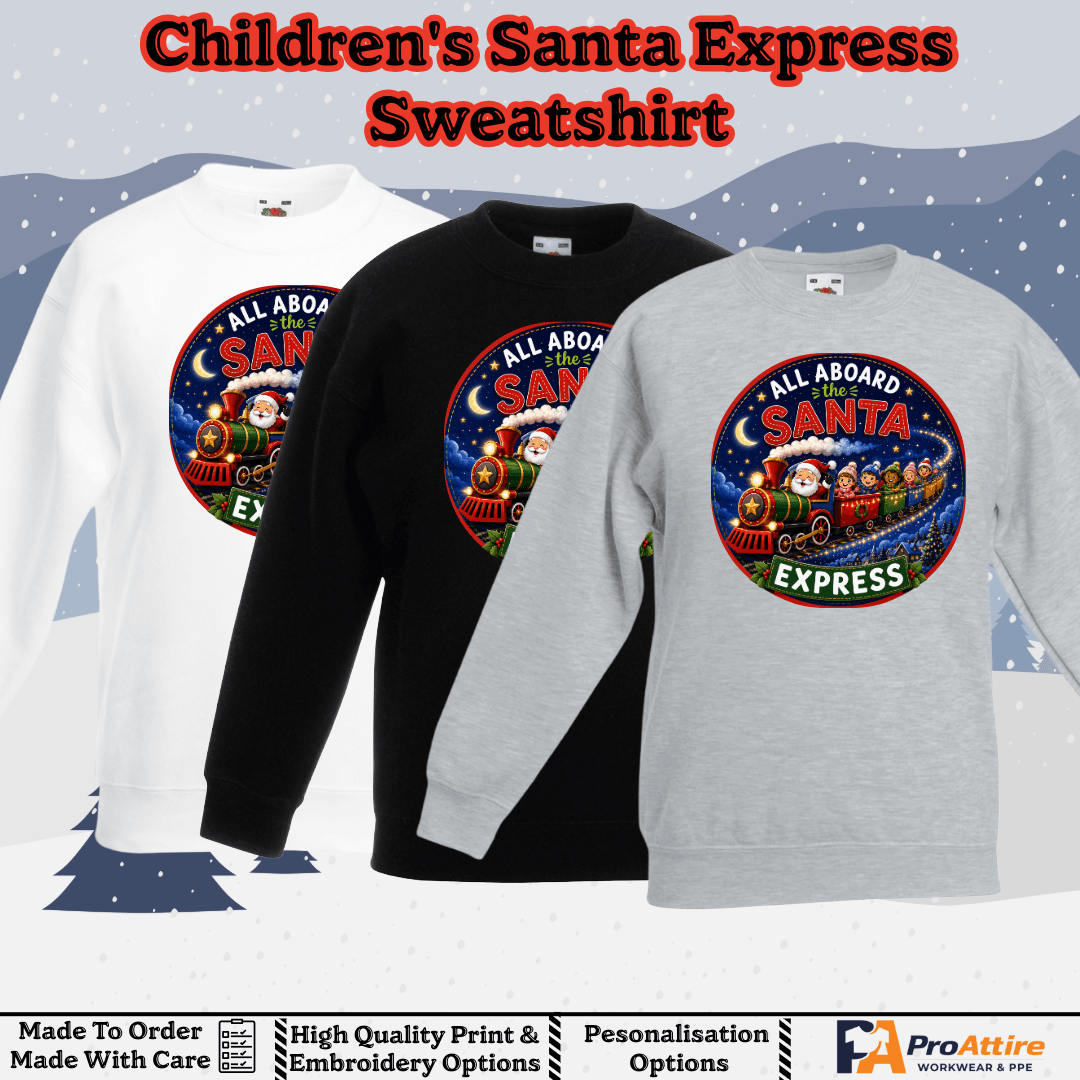 Kids Santa Express Sweatshirt | Children's Christmas Train Jumper | Kids Sweatshirt | Christimas Jumper | Xmas Jumper