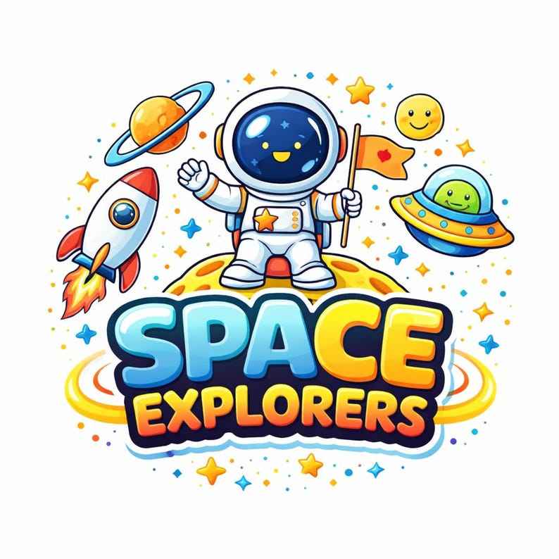 Kids Space Explorer T-Shirt | Cute Astronaut Shirt for Boys & Girls | Space Theme Kids Tee | Cartoon Rocket Top | Gift