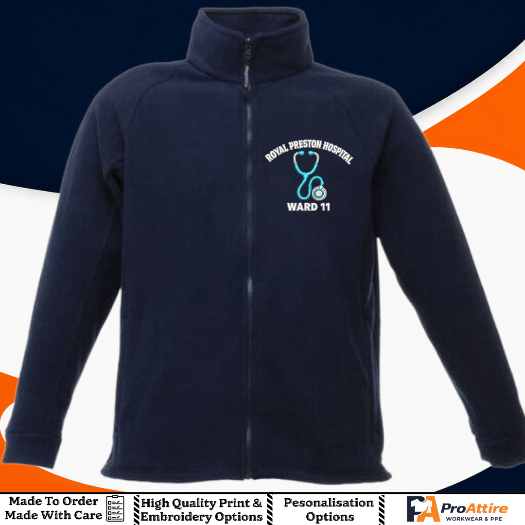 Personalised Healthcare Fleece, Embroidered Regatta Fleece, Doctor, GP, Medical Staff | Health Care | GP | Junior Doctor | Stethoscope - ProAttire Ltd