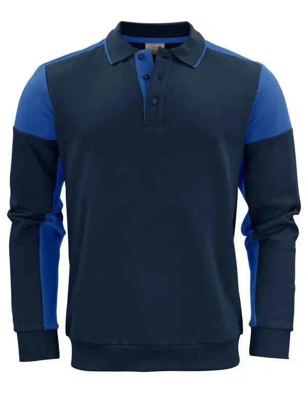 Printer Prime Two tone Long Sleeve Polo Sweatshirt - ProAttire Ltd