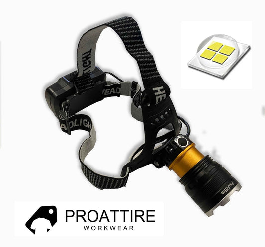 ProAttire Head Torch Rechargeable, Super Bright – Illuminate Your Adventures