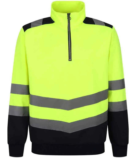 Regatta High Visibility Pro 1/4 Zip Sweatshirt - ProAttire Ltd