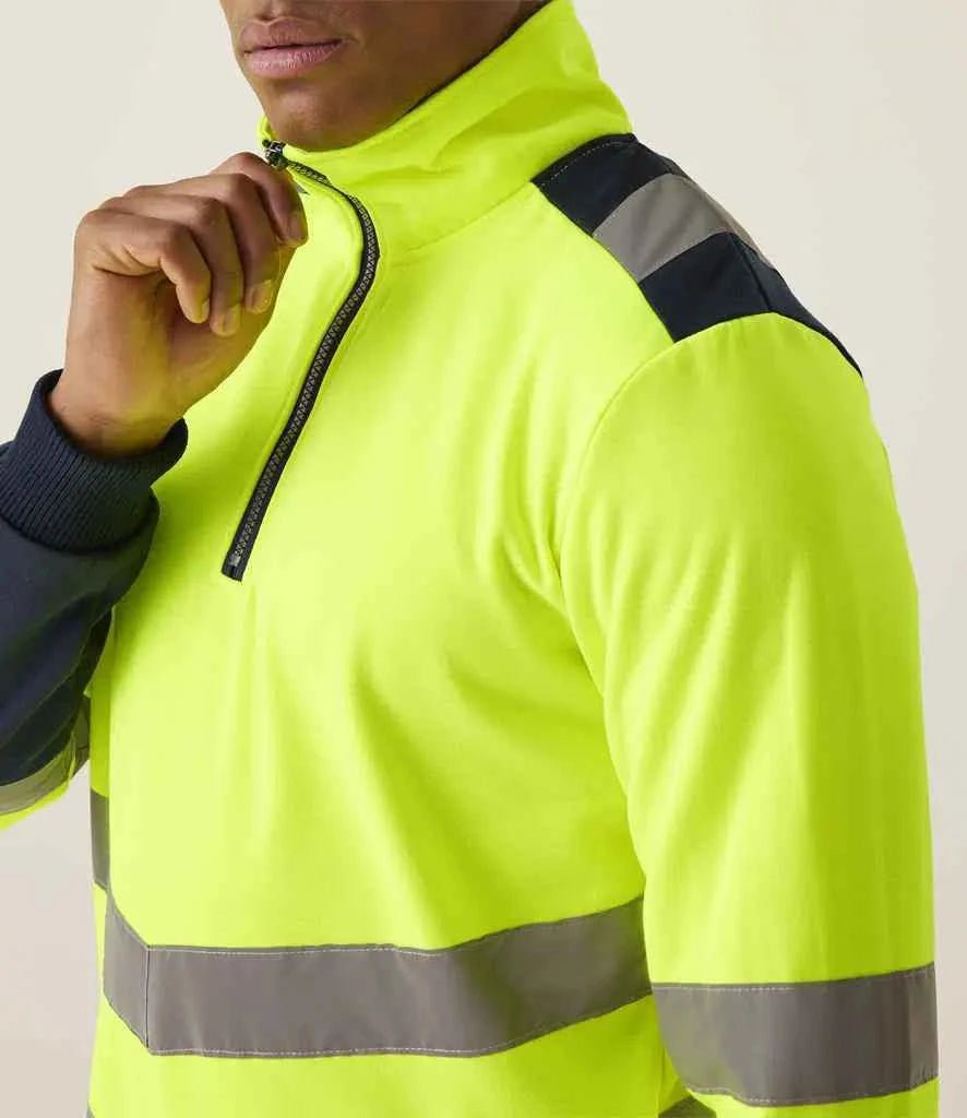 Regatta High Visibility Pro 1/4 Zip Sweatshirt - ProAttire Ltd