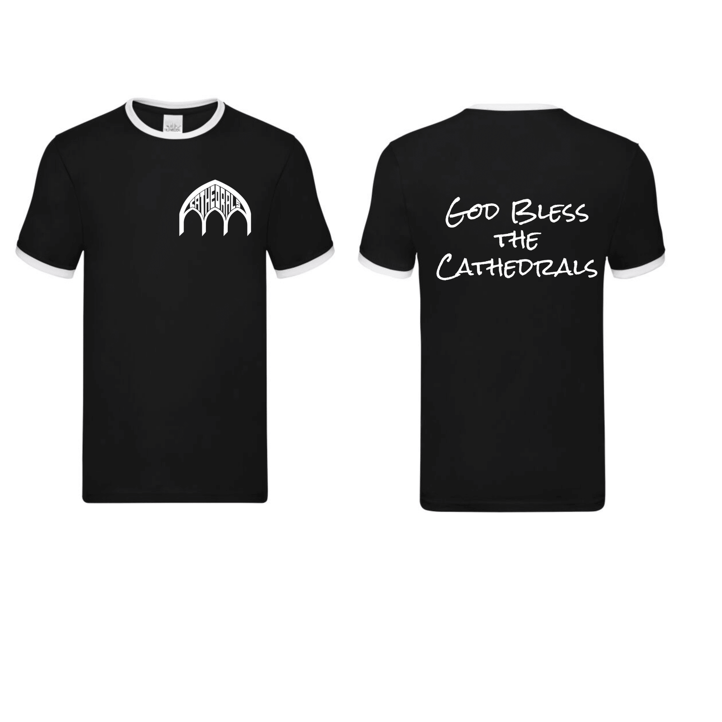 Ringer T-Shirt - God Bless The Cathedrals